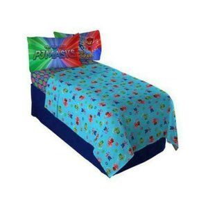 PJ Masks Bed Sheets Twin Fitted , one flat sheet one pillow case.